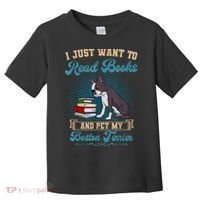 Boston Terrier American Gentleman Bibliophile Book Lover Toddler T-Shirt thumb 0