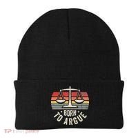 Born To Argue Scales Balance Retro Look Beanie thumb 0