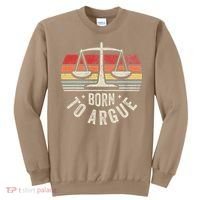 Born To Argue Scales Balance Retro Look Sweatshirt thumb 0