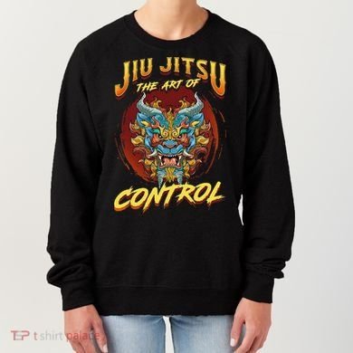Bjj The Art Of Control Grappling Jiu Jitsu Foo Dog Women's Sweatshirt