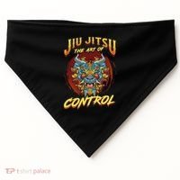 Bjj The Art Of Control Grappling Jiu Jitsu Foo Dog USA-Made Doggie Bandana thumb 0