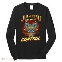 Bjj The Art Of Control Grappling Jiu Jitsu Foo Dog Long Sleeve Shirt thumb 0