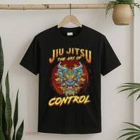 Bjj The Art Of Control Grappling Jiu Jitsu Foo Dog T-Shirt thumb 2