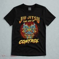 Bjj The Art Of Control Grappling Jiu Jitsu Foo Dog T-Shirt thumb 5