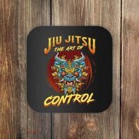 Bjj The Art Of Control Grappling Jiu Jitsu Foo Dog Coaster thumb 0