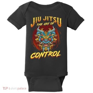 Bjj The Art Of Control Grappling Jiu Jitsu Foo Dog Baby Bodysuit