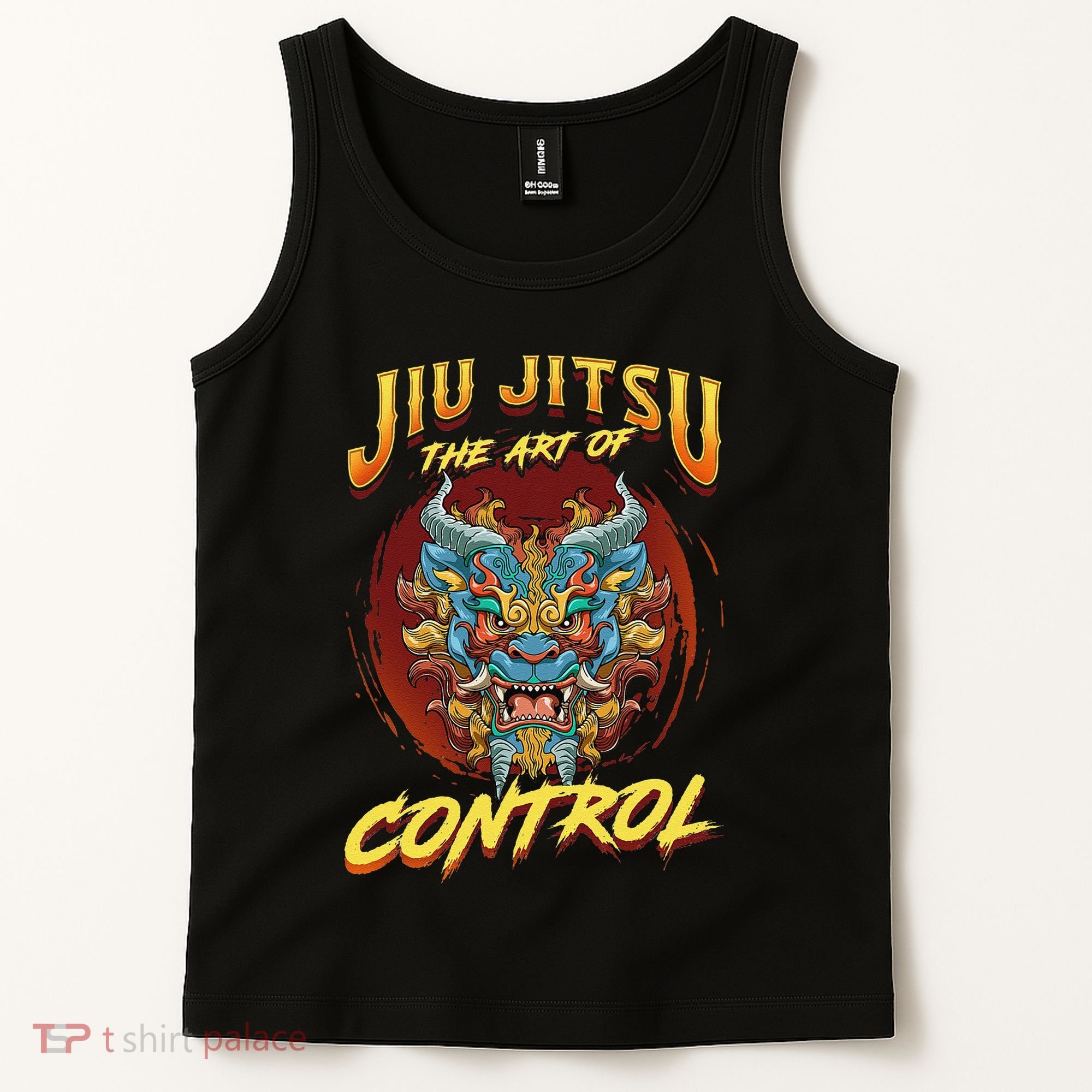 Bjj The Art Of Control Grappling Jiu Jitsu Foo Dog Tank Top
