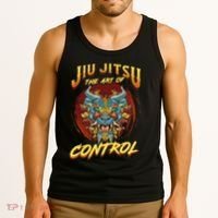 Bjj The Art Of Control Grappling Jiu Jitsu Foo Dog Tank Top thumb 3