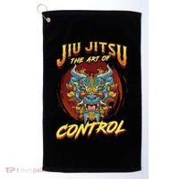Bjj The Art Of Control Grappling Jiu Jitsu Foo Dog Golf Towel thumb 0