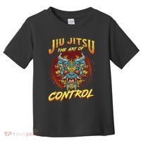 Bjj The Art Of Control Grappling Jiu Jitsu Foo Dog Toddler T-Shirt thumb 0