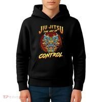 Bjj The Art Of Control Grappling Jiu Jitsu Foo Dog Kids Hoodie thumb 4