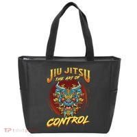Bjj The Art Of Control Grappling Jiu Jitsu Foo Dog Tote Bag thumb 0