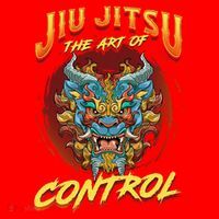 Bjj The Art Of Control Grappling Jiu Jitsu Foo Dog Santa Hat thumb 1