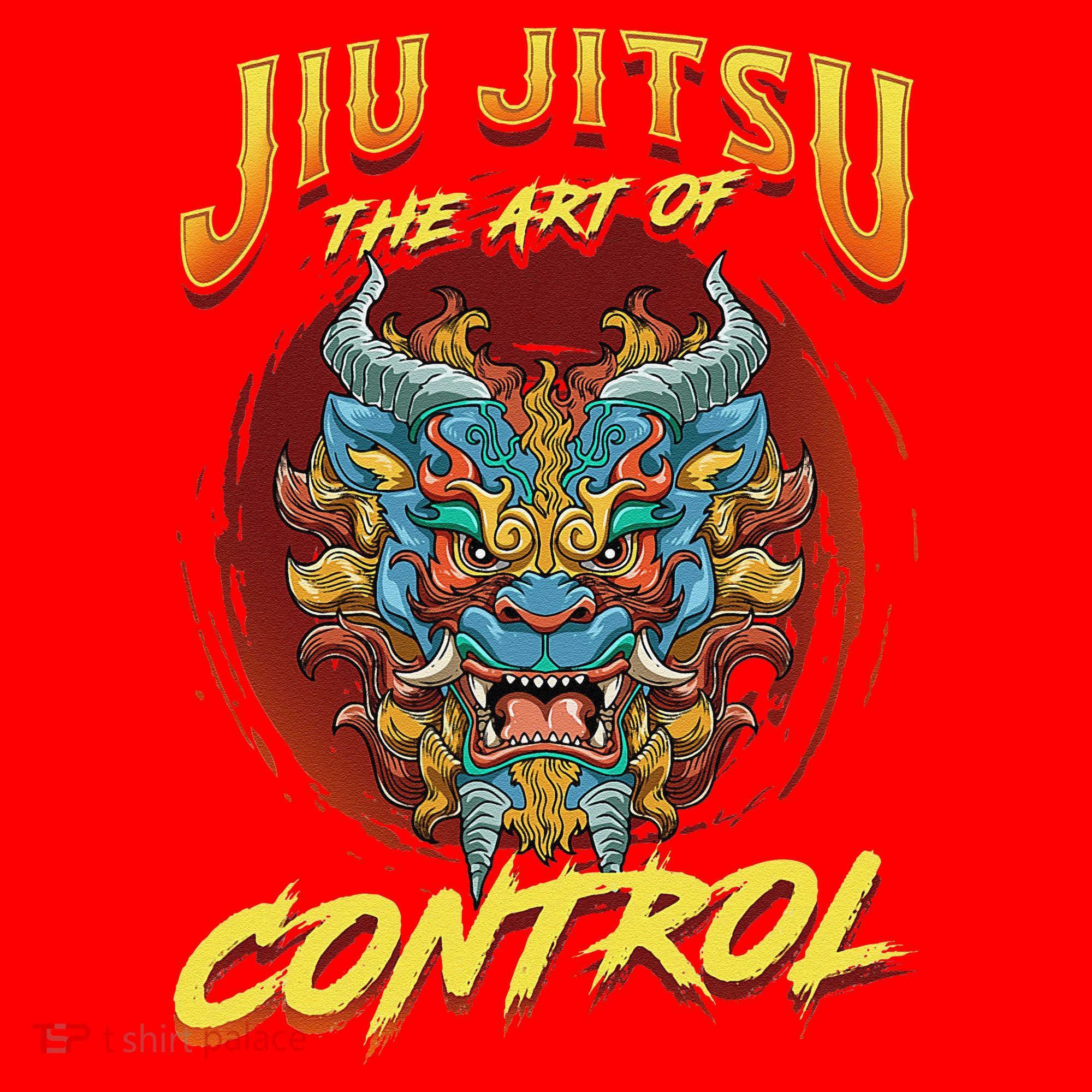 Bjj The Art Of Control Grappling Jiu Jitsu Foo Dog Santa Hat