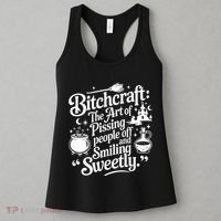 Bitchcraft The Art Of Pissing People Off And Smiling Sweetly Women's Tank Top thumb 3