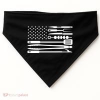 BBQ Tools American Flag USA-Made Doggie Bandana thumb 0