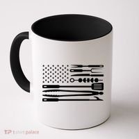 BBQ Tools American Flag Coffee Mug thumb 0