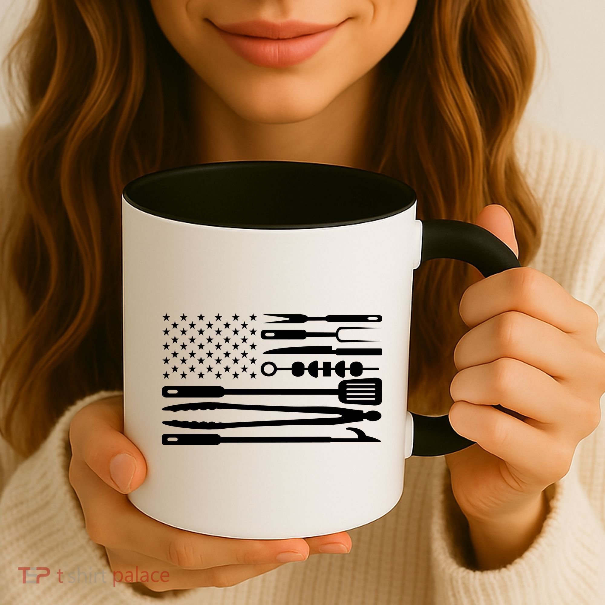 BBQ Tools American Flag Coffee Mug