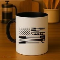 BBQ Tools American Flag Coffee Mug thumb 4