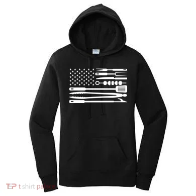 BBQ Tools American Flag Women's Hoodie