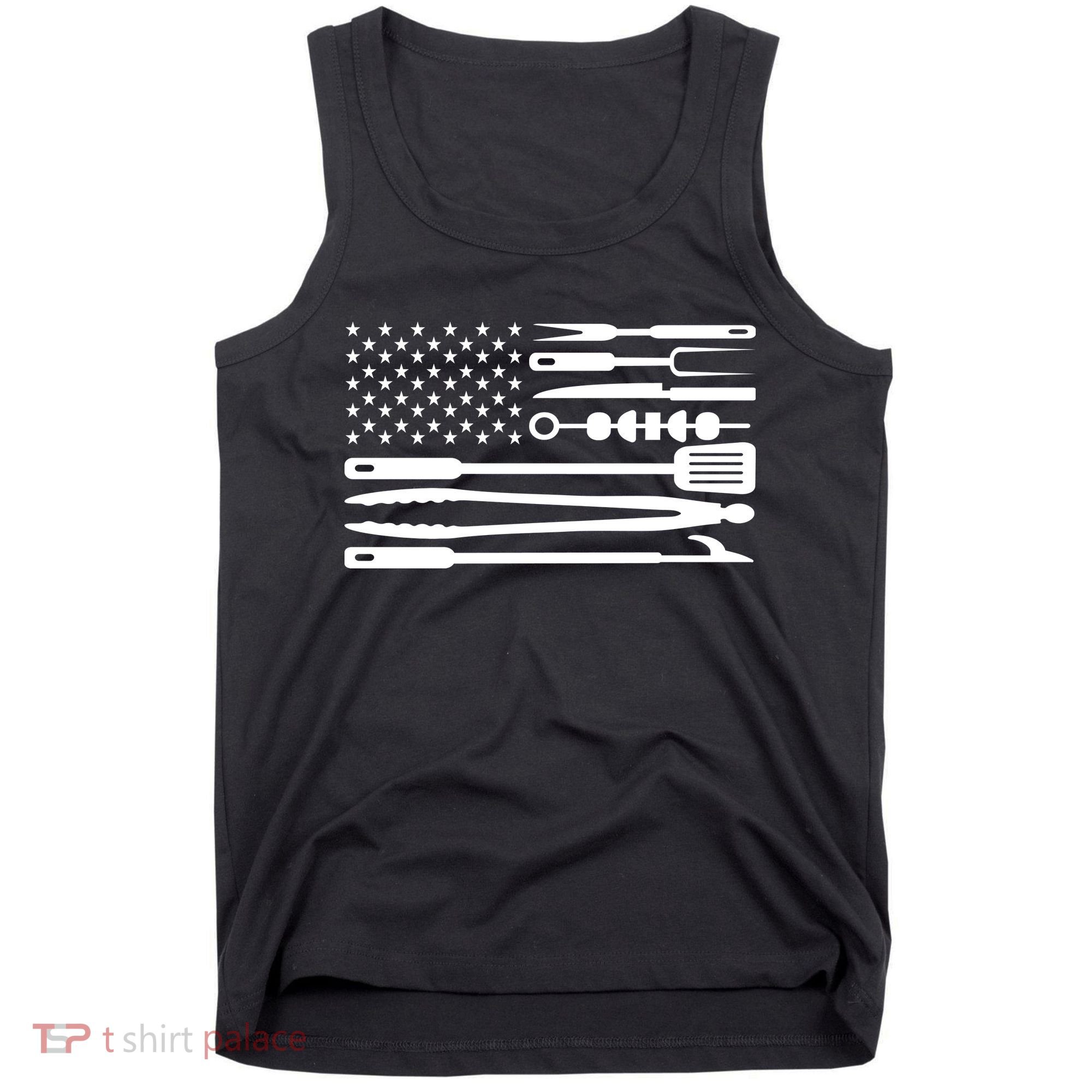 BBQ Tools American Flag Tank Top