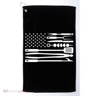 BBQ Tools American Flag Golf Towel