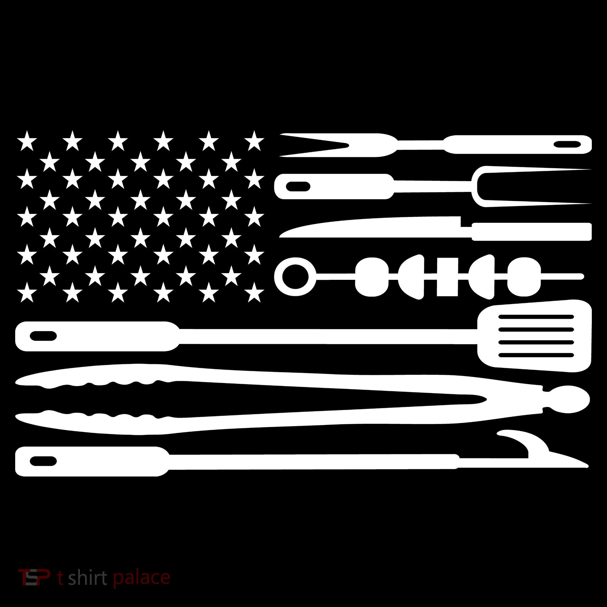 BBQ Tools American Flag Women's Long Sleeve Shirt