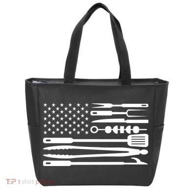 BBQ Tools American Flag Tote Bag