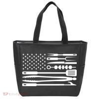 BBQ Tools American Flag Tote Bag thumb 0