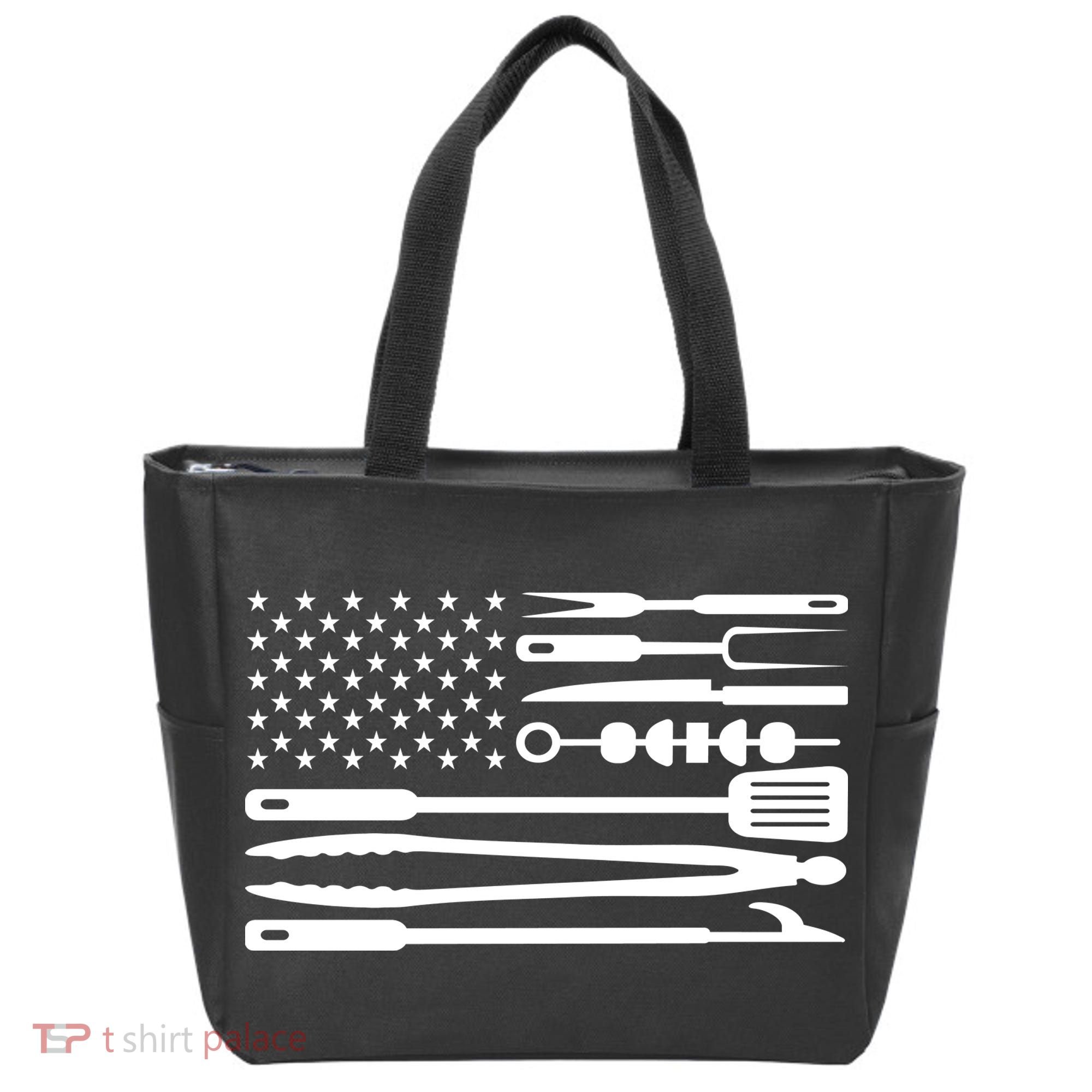 BBQ Tools American Flag Tote Bag
