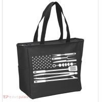 BBQ Tools American Flag Tote Bag thumb 2