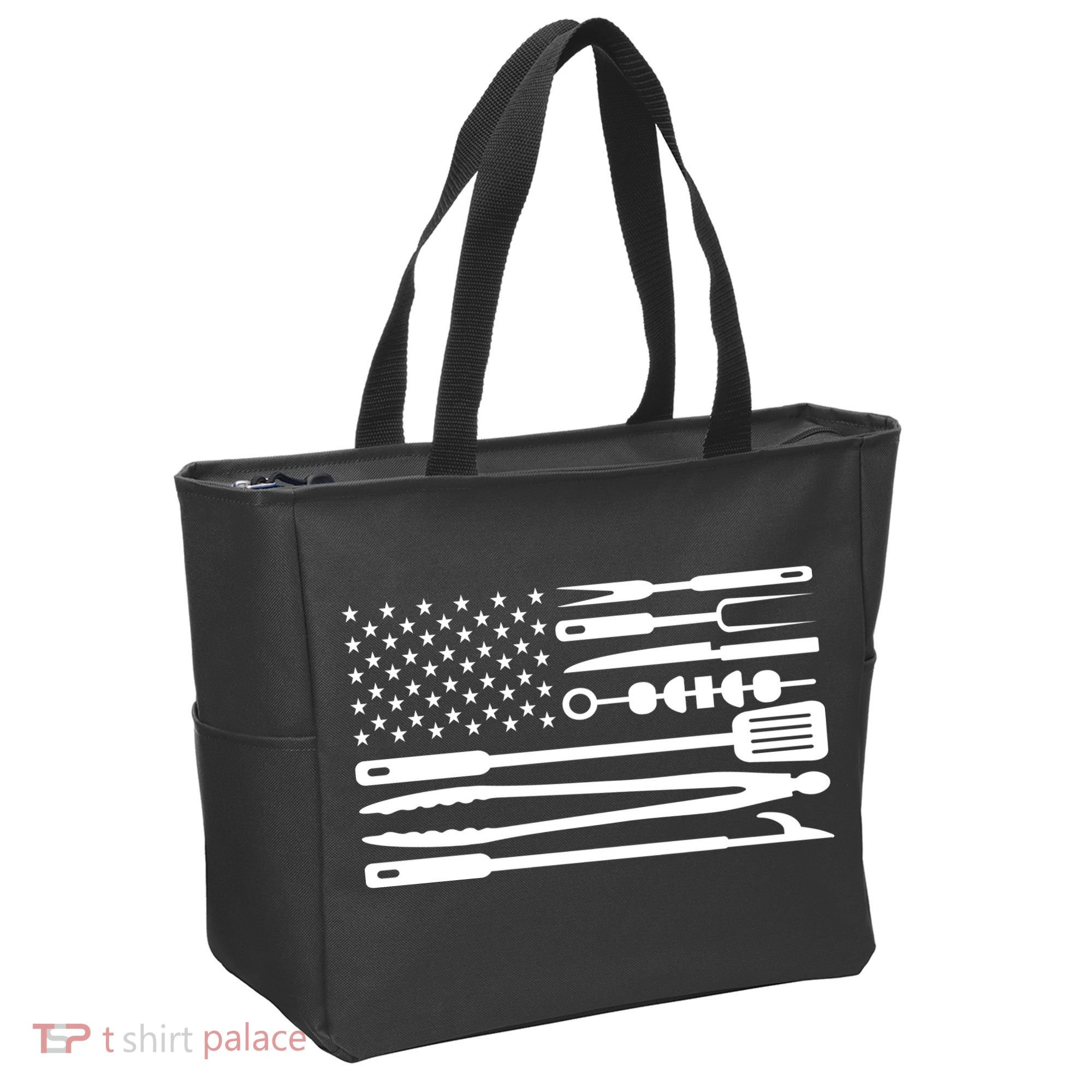BBQ Tools American Flag Tote Bag