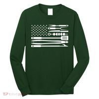 BBQ Tools American Flag Long Sleeve Shirt thumb 0