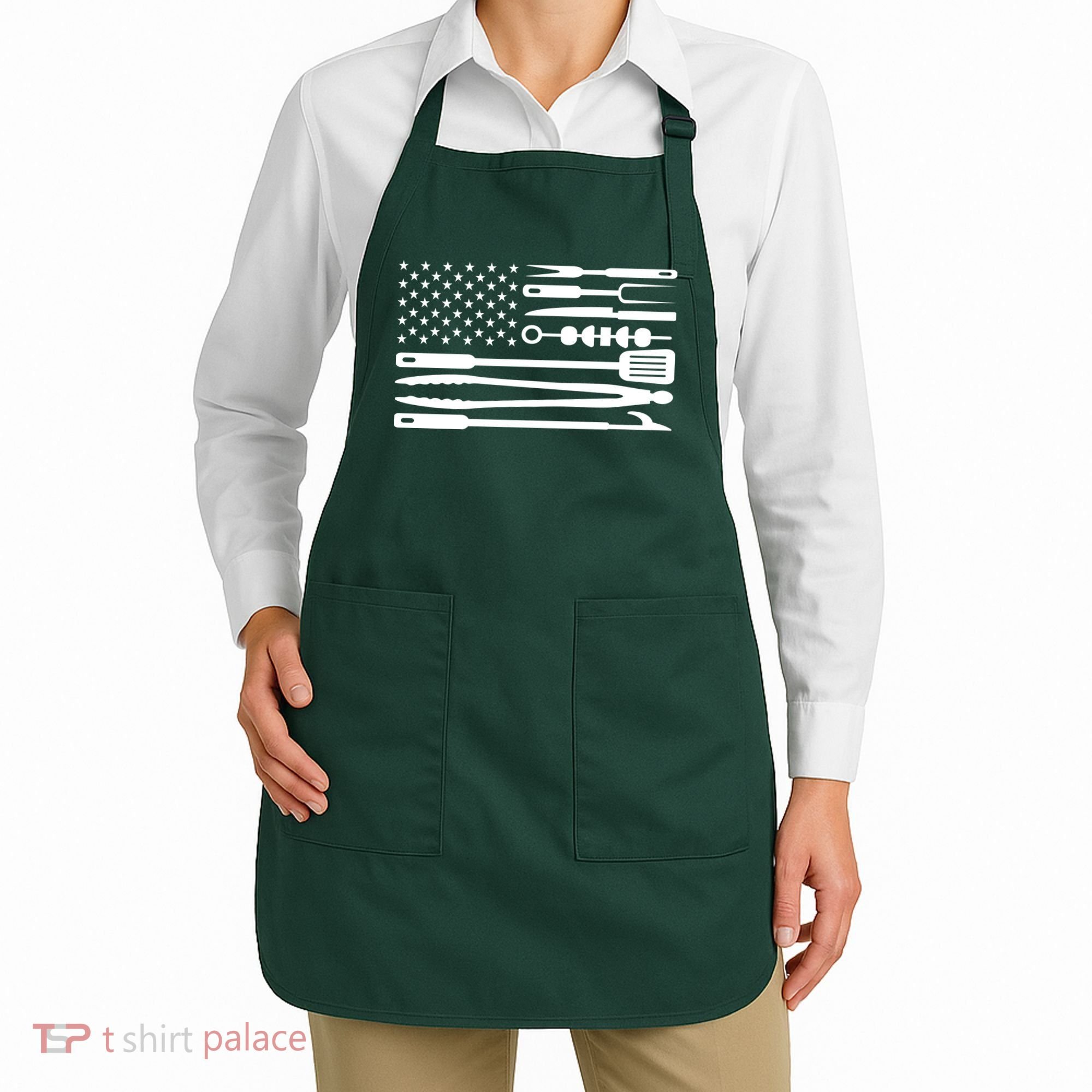 BBQ Tools American Flag Apron
