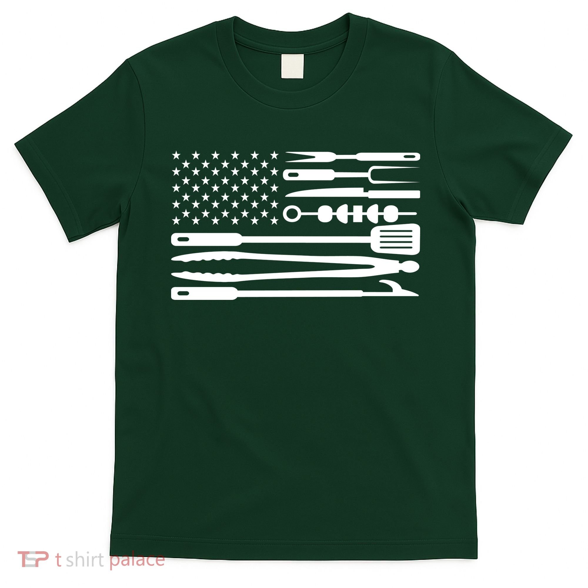 BBQ Tools American Flag T-Shirt