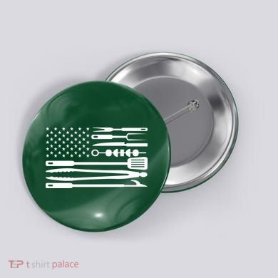 BBQ Tools American Flag Button