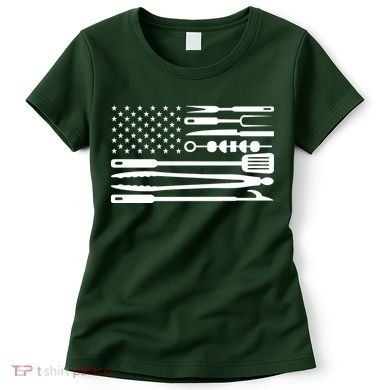 BBQ Tools American Flag Women's T-Shirt