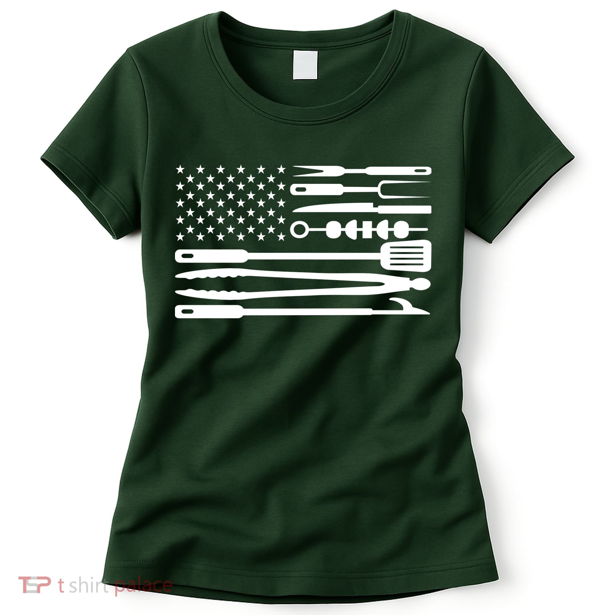 BBQ Tools American Flag Women's T-Shirt