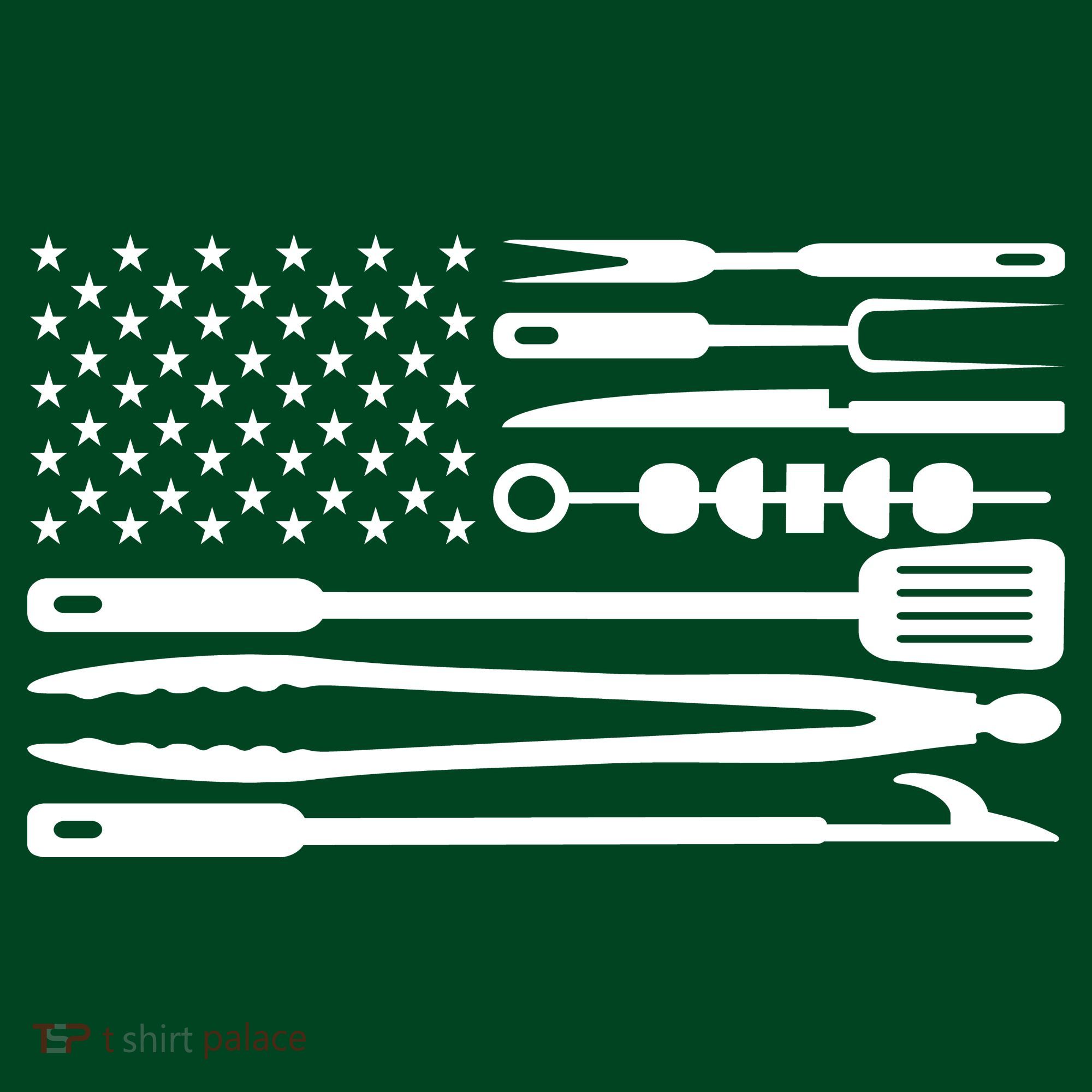 BBQ Tools American Flag Kids Sweatshirt