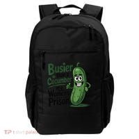 Busier Than A Cucumber In A Woman's Prison Backpack thumb 0