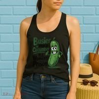 Busier Than A Cucumber In A Woman's Prison Women's Tank Top thumb 2