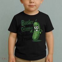 Busier Than A Cucumber In A Woman's Prison Toddler T-Shirt thumb 2