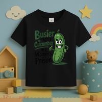 Busier Than A Cucumber In A Woman's Prison Toddler T-Shirt thumb 3