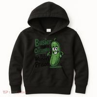 Busier Than A Cucumber In A Woman's Prison Kids Hoodie thumb 0