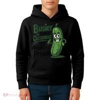 Busier Than A Cucumber In A Woman's Prison Kids Hoodie thumb 4