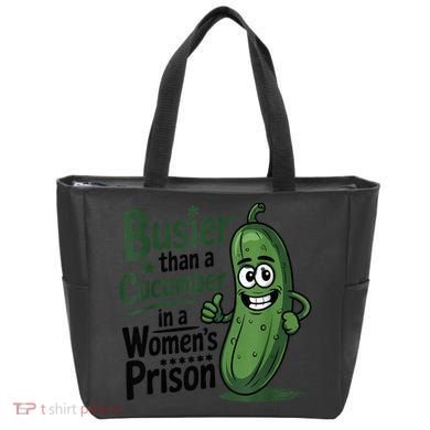 Busier Than A Cucumber In A Woman's Prison Tote Bag
