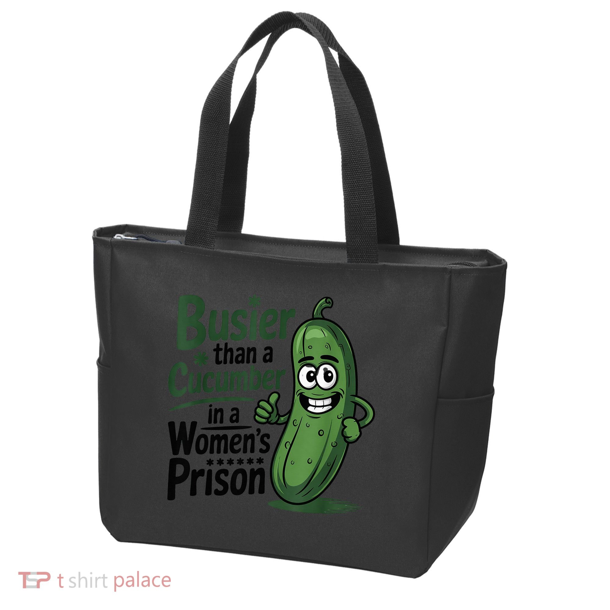 Busier Than A Cucumber In A Woman's Prison Tote Bag