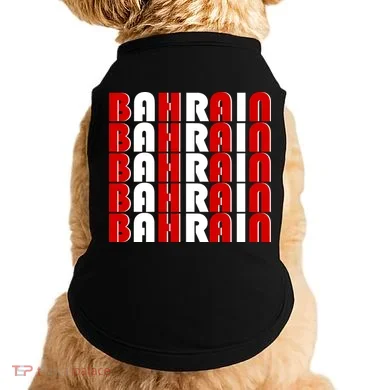 Bahrain Typography Doggie Tank