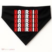 Bahrain Typography USA-Made Doggie Bandana thumb 0