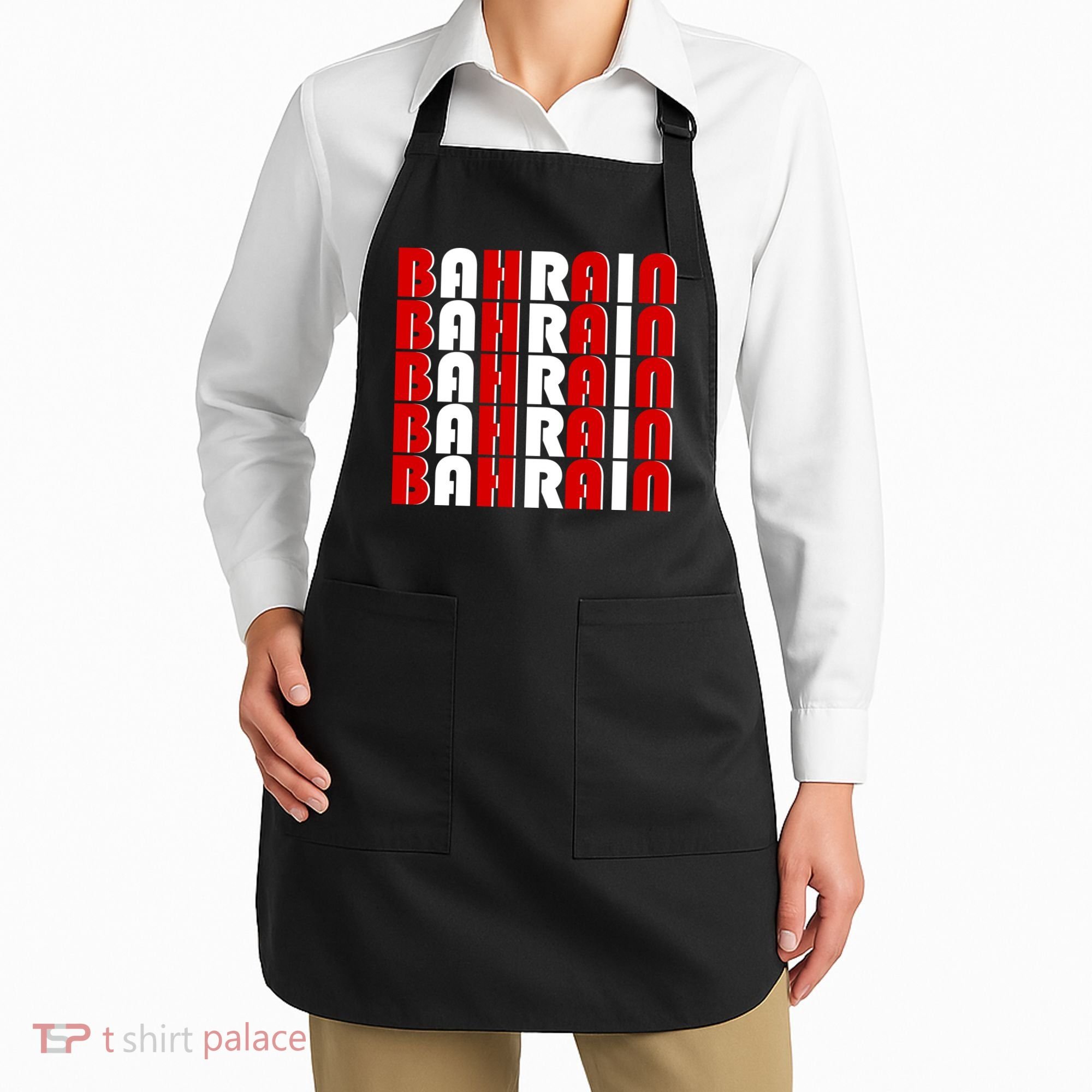 Bahrain Typography Apron